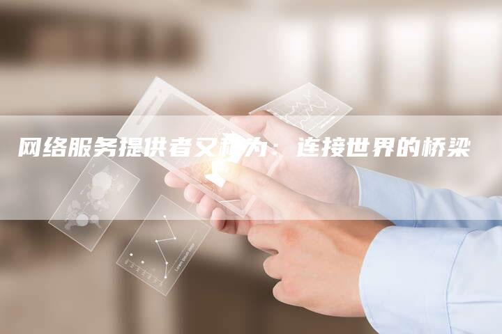 网络服务提供者又称为：连接世界的桥梁-夫唯发布外链网