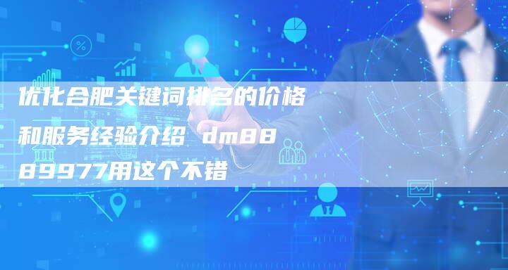 优化合肥关键词排名的价格和服务经验介绍 dm8889977用这个不错