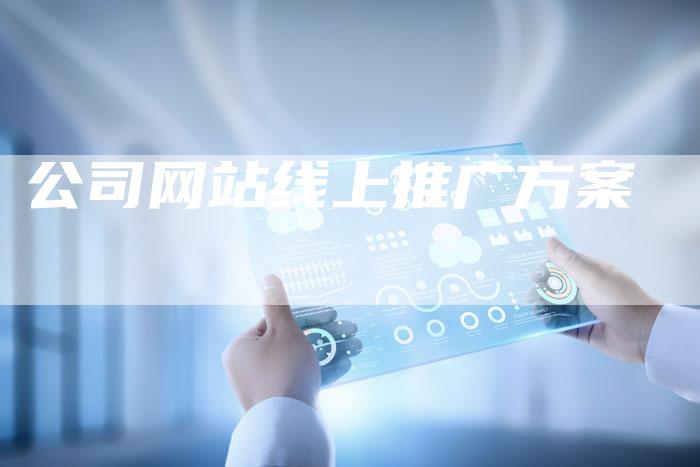 公司网站线上推广方案