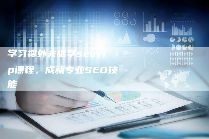 学习搜外夫唯学seovip课程，成就专业SEO技能