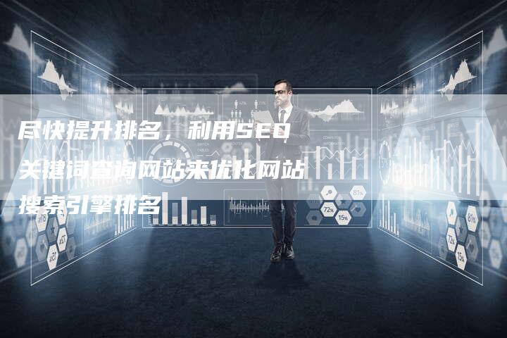 尽快提升排名，利用SEO关键词查询网站来优化网站搜索引擎排名
