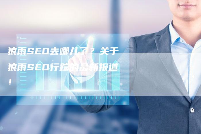 狼雨SEO去哪儿了？关于狼雨SEO行踪的最新报道！