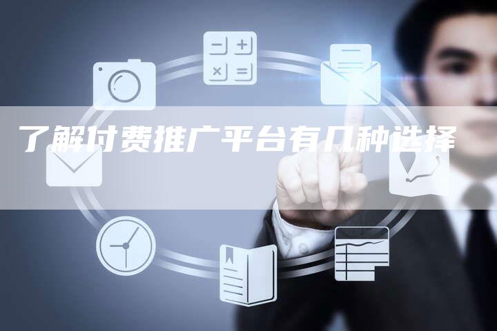 了解付费推广平台有几种选择