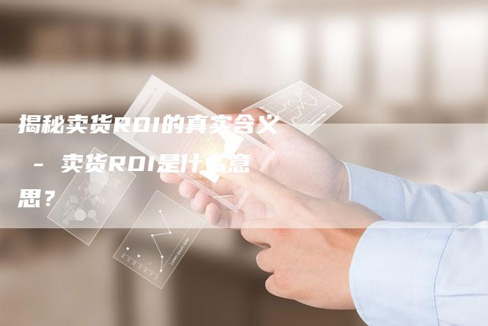 揭秘卖货ROI的真实含义 - 卖货ROI是什么意思？-夫唯发布外链网