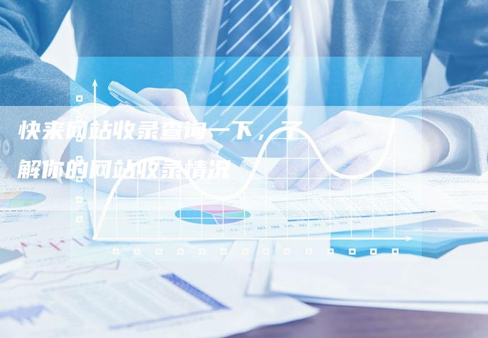 快来网站收录查询一下，了解你的网站收录情况
