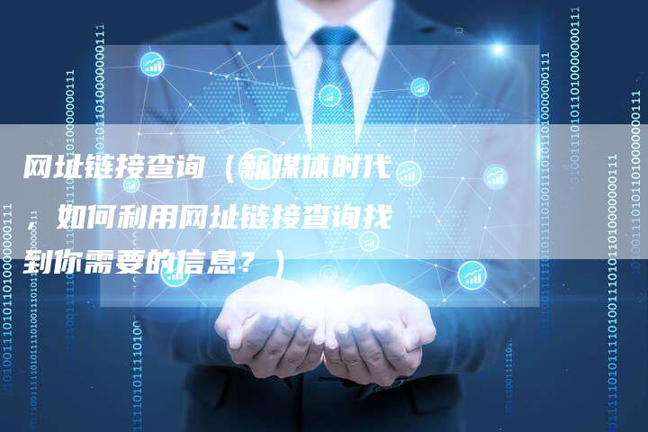 网址链接查询（新媒体时代，如何利用网址链接查询找到你需要的信息？）