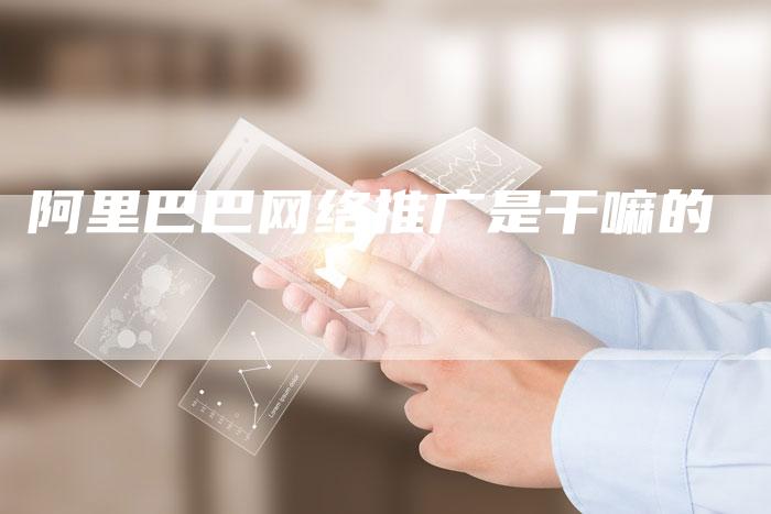 阿里巴巴网络推广是干嘛的