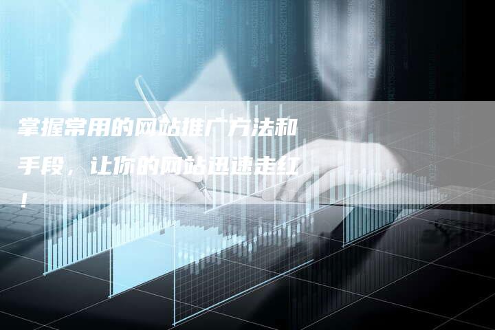 掌握常用的网站推广方法和手段，让你的网站迅速走红！