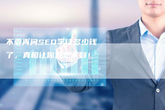 不要再问SEO学徒多少钱了，真相让你意想不到！