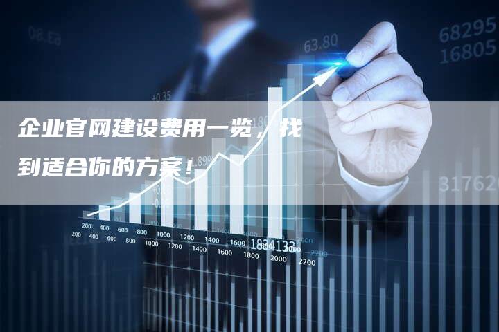 企业官网建设费用一览，找到适合你的方案！-夫唯发布外链网