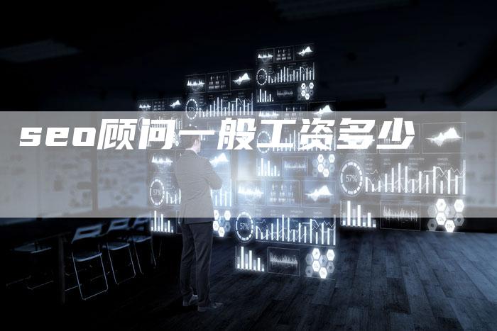 seo顾问一般工资多少